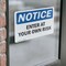 Signmission Enter At Your Own Risk OSHA Notice Sign, Vinyl Decal, 10in W x 7in L, 2PK OS-2PACK-NS-D-710-L-12065 - alternate 5